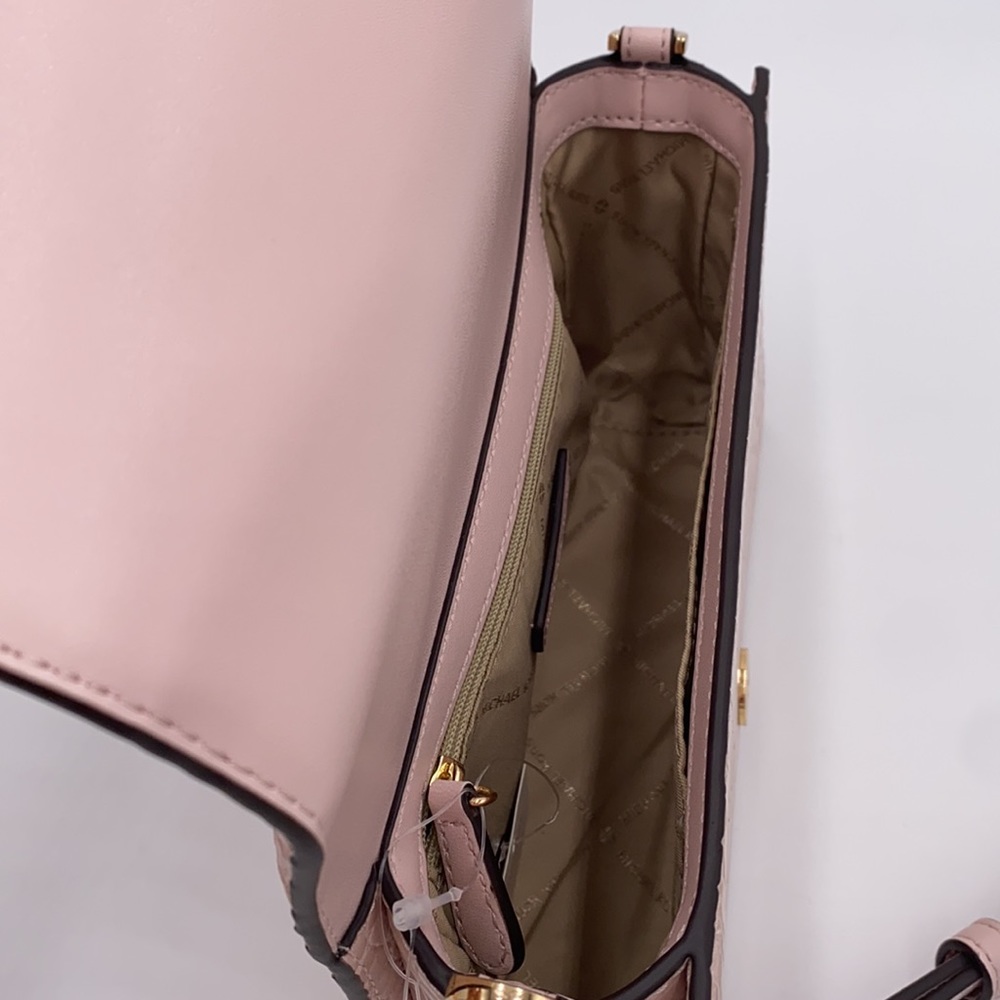 MICHAEL KORS MERCER SM CLUTCH XBODY POWDER BLUSH - Picture 10 of 16